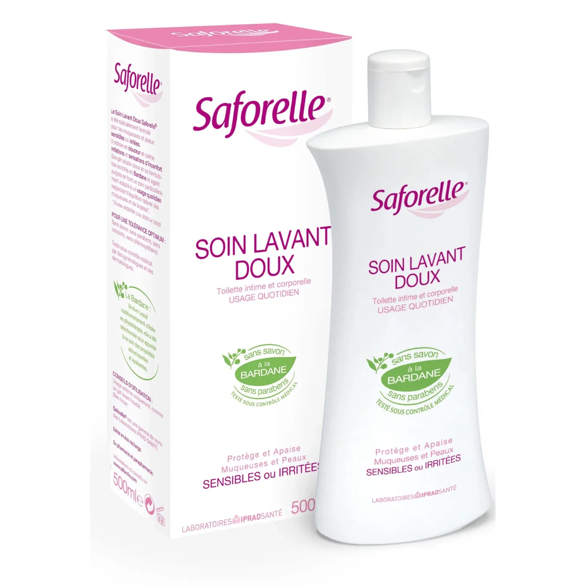 Saforelle Soin Lavant Doux 500ml - Hygiène Intime Quotidienne