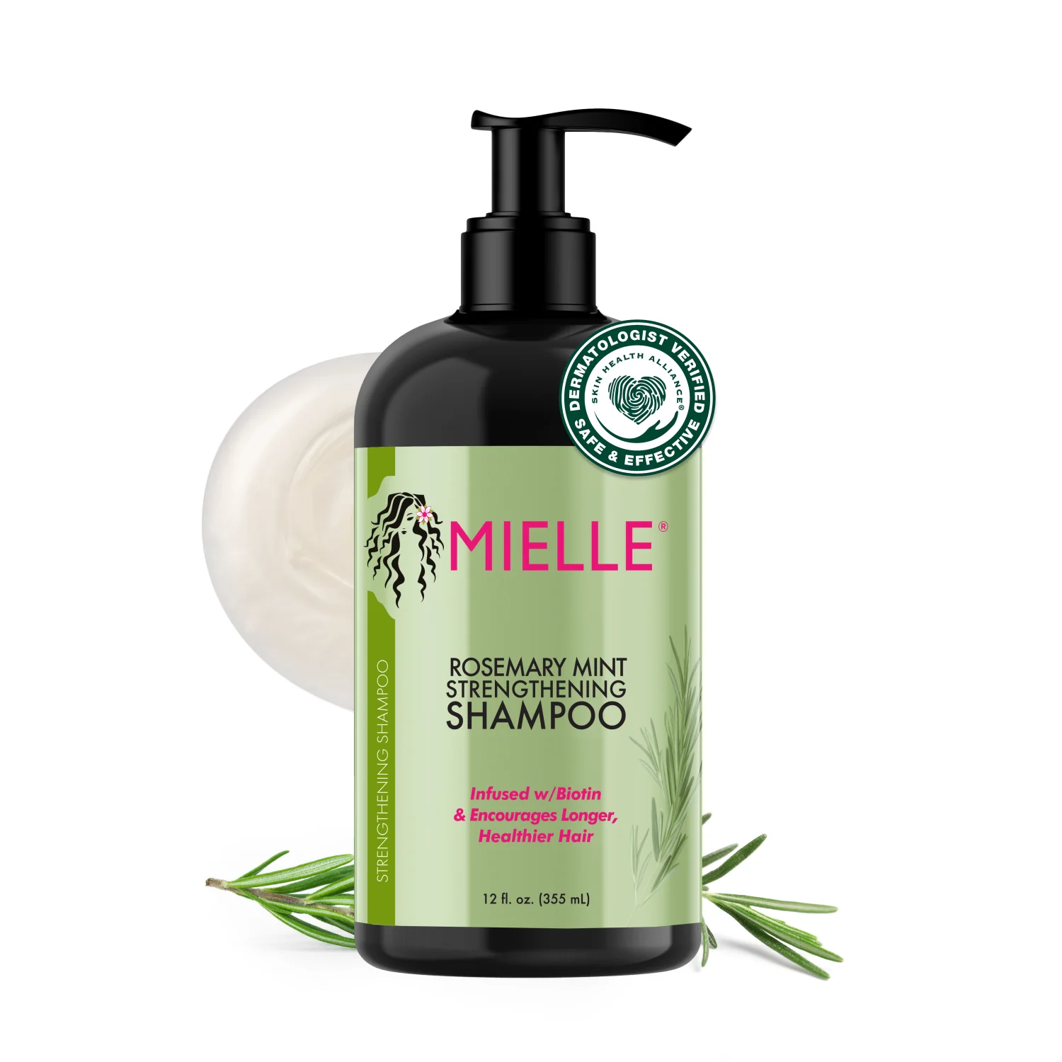Mielle Organics Rosemary Mint Strengthening Shampoo 355 ml – Shampoing fortifiant à la biotine (Prix Algérie)