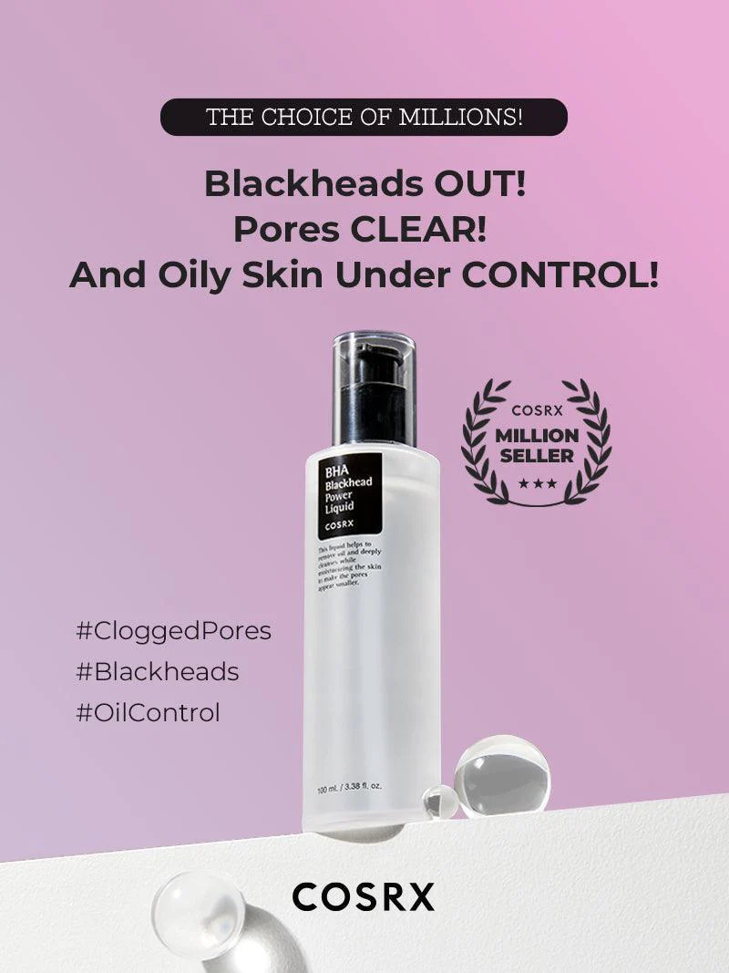 COSRX - BHA Blackhead Power Liquid points noirs, pores 100ml – Image 2