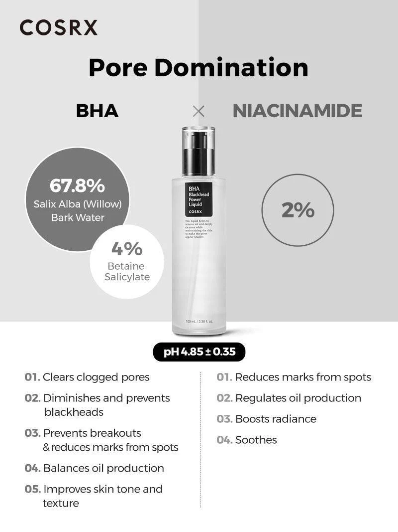 COSRX - BHA Blackhead Power Liquid points noirs, pores 100ml – Image 5