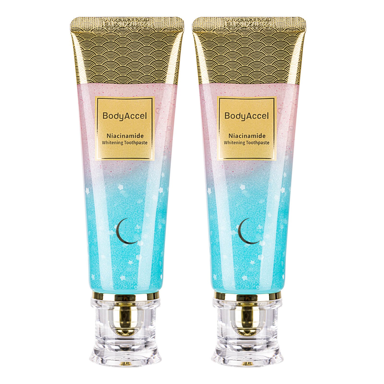 Dentifrice blanchissant BODYACCEL Niacinamide 120g K-Beauty coréen packaging face tube blanc