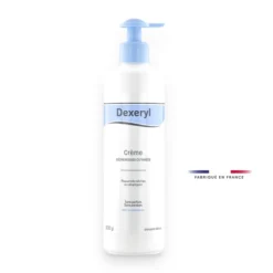Texture onctueuse crème DEXERYL émolliente application sur peau sèche hydratation profonde