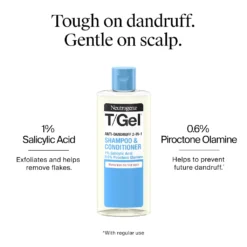 NEUTROGENA T/Gel 2-en-1 shampooing anti-pelliculaire après-shampooing 250ml flacon packaging