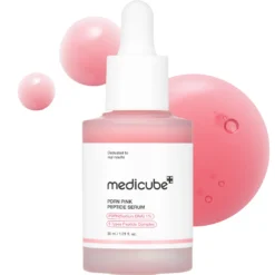 Sérum MEDICUBE Rose PDRN Pink Peptide 30ml régénérant anti-âge avec PDRN et peptides K-Beauty - Packaging officiel