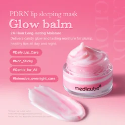 Masque nuit MEDICUBE PDRN Lip Sleeping Mask 15g réparateur régénérant pour lèvres gercées K-Beauty - Packaging officiel