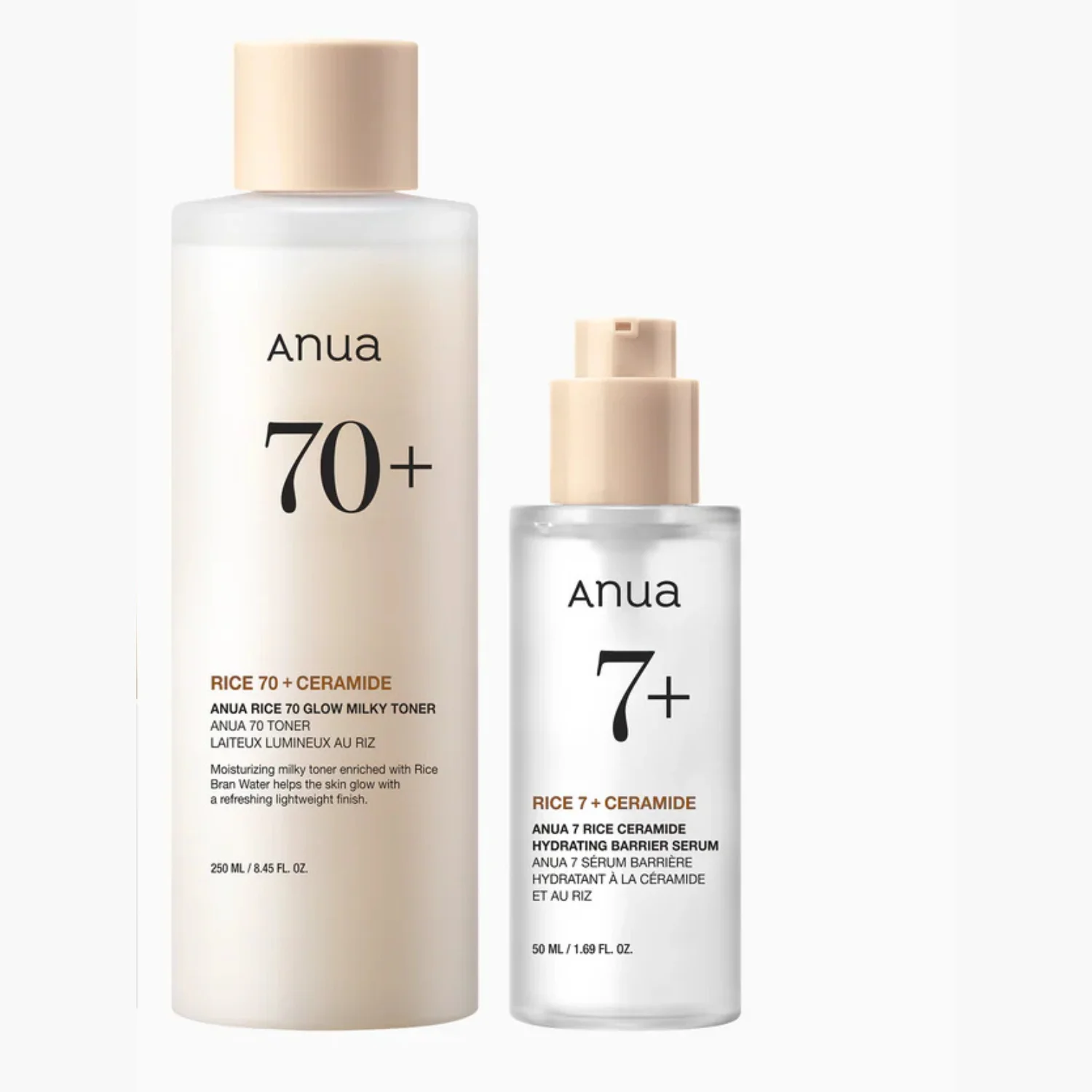 Coffret ANUA Rice Daily Glow Duo Set avec tonique illuminateur et sérum éclat eau de riz 2 pièces