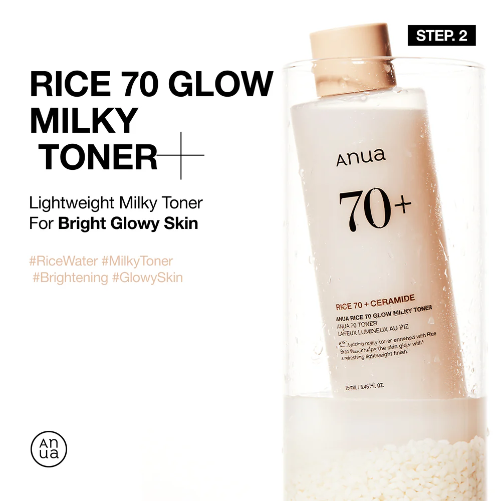 Coffret ANUA Rice Daily Glow Duo Set avec tonique illuminateur et sérum éclat eau de riz 2 pièces