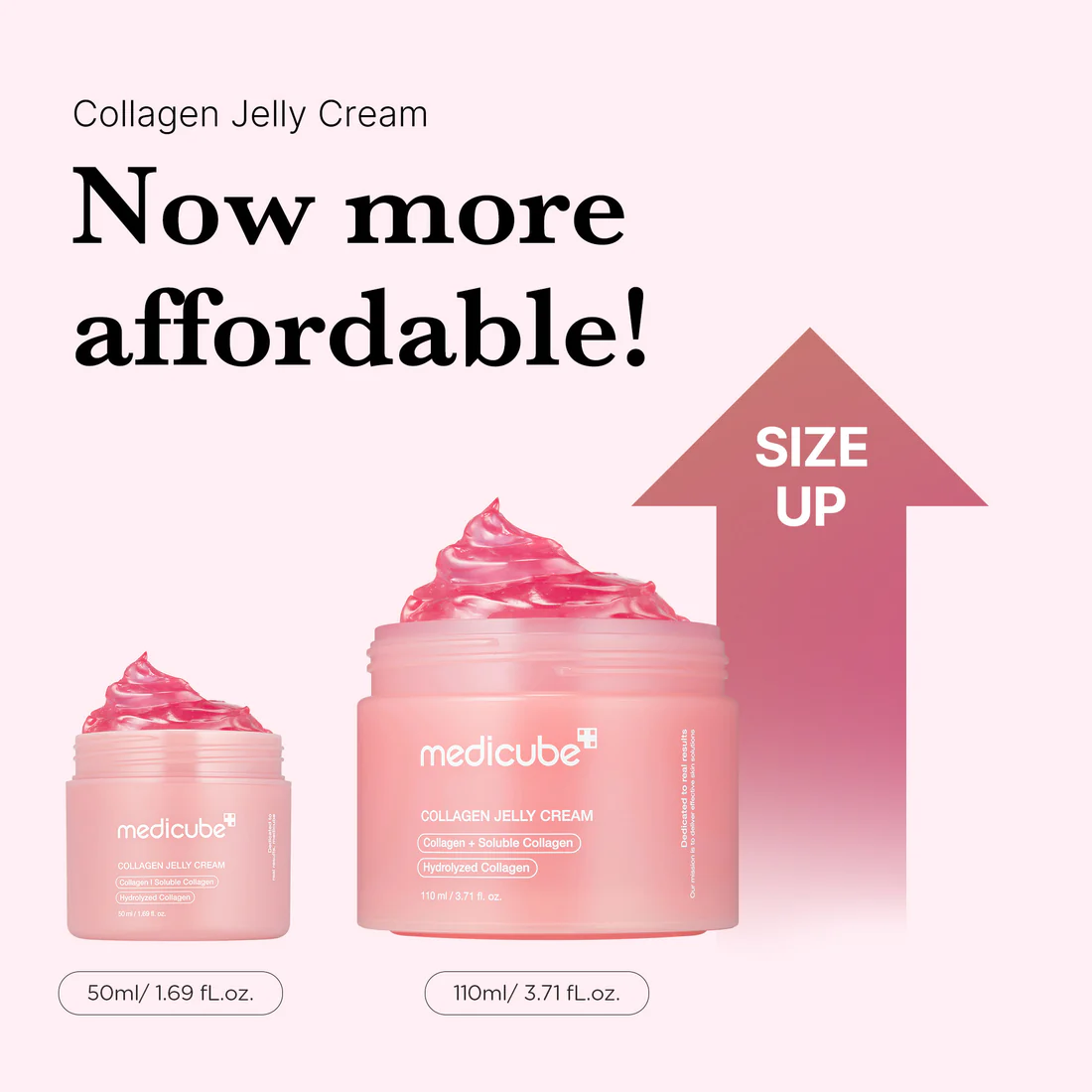 Crème gel MEDICUBE Collagen Niacinamide Jelly Cream 110ml raffermissante et illuminatrice K-Beauty - Packaging officiel