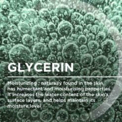 Glycérine, hydratant naturel, pour peau grasse, hydrate et maintient l'hydratation de la peau.