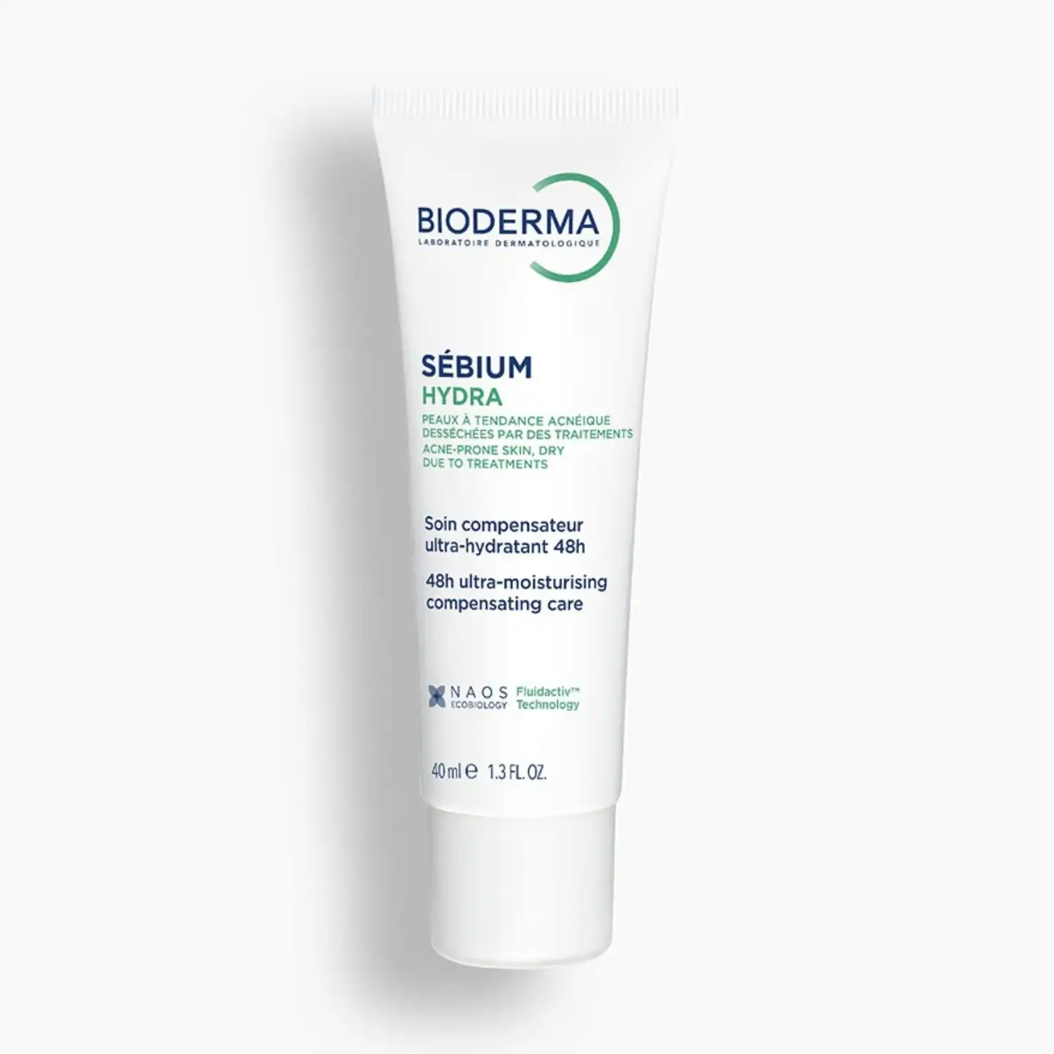 Crème BIODERMA Sébium Hydra 40ml compensatrice apaisante pour peau grasse fragilisée par traitements dermatologiques - Packaging officiel