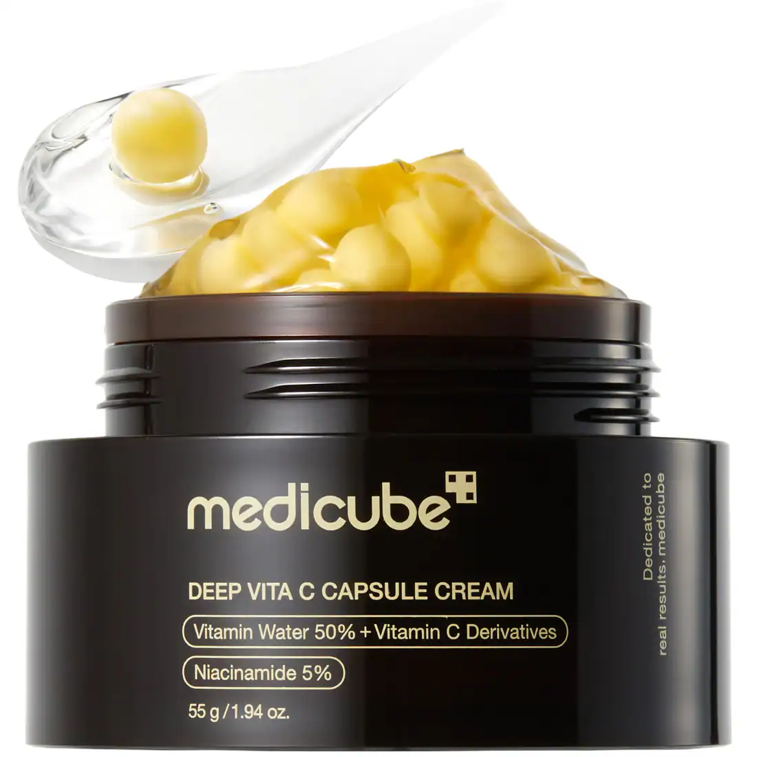 rème MEDICUBE Deep Vita C Capsule Cream 55ml avec micro-capsules vitamine C 20% éclaircissante anti-âge K-Beauty - Packaging officiel