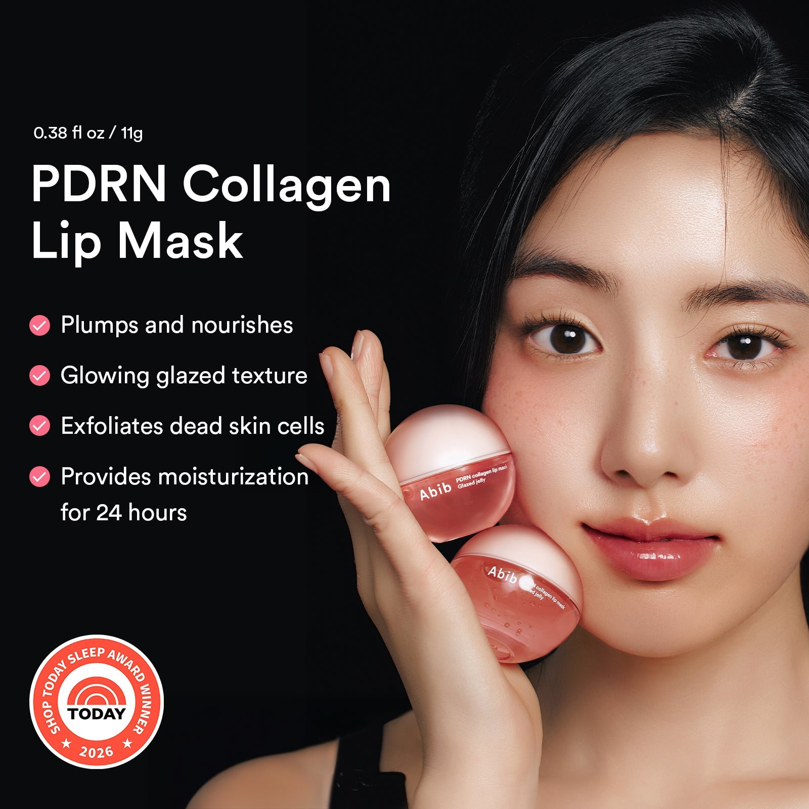 Abib PDRN Collagen Lip Mask Glazed Jelly Masque Lèvres 11g – Image 2