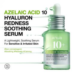 Alternative view of ANUA Azelaic Acid 10% + Hyaluron Sérum Apaisant Anti-Rougeurs 30ml