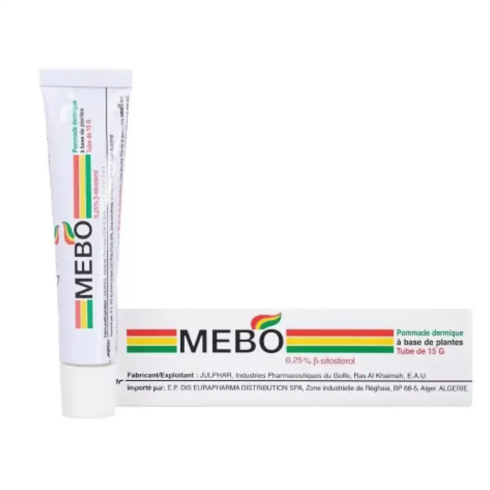 MEBO Pommade Dermique à Base de Plantes Brûlures Plaies Tube 15g