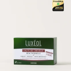 Luxeol Chute de Cheveux Réactionnelle 90 Gélules Programme 3 Mois