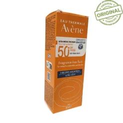 Avène Fluide Solaire SPF50+ Sans Parfum Peau Sensible Normale à Mixte 50ml