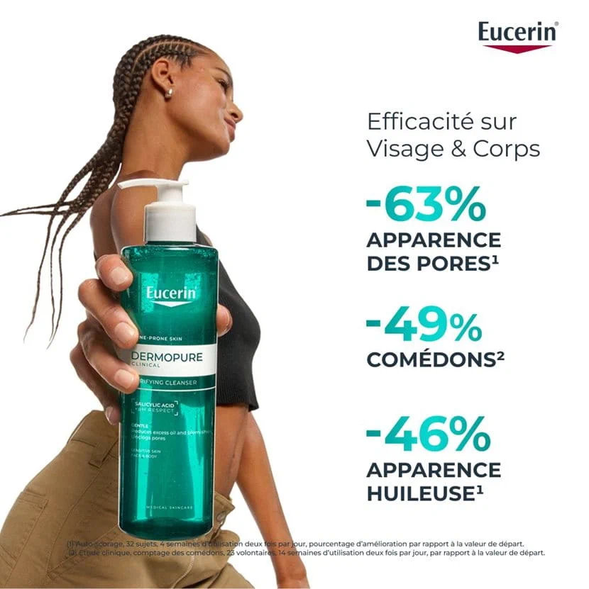 Eucerin DermoPure Clinical Nettoyant Purifiant 400ml