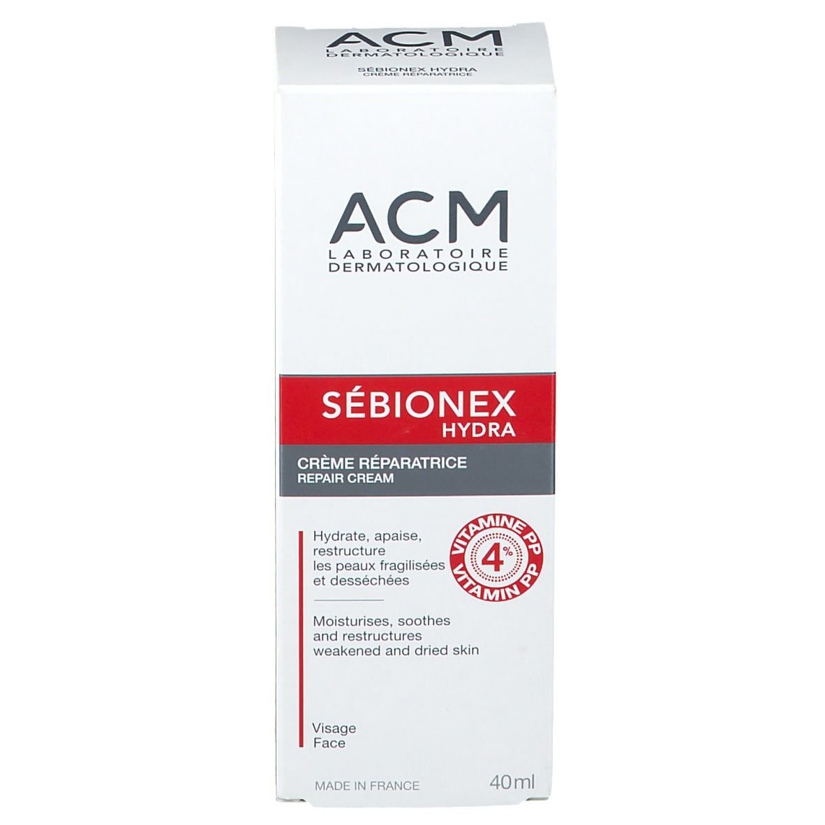 Sébionex Hydra Crème Réparatrice Peaux Acnéiques 40ml – Image 2