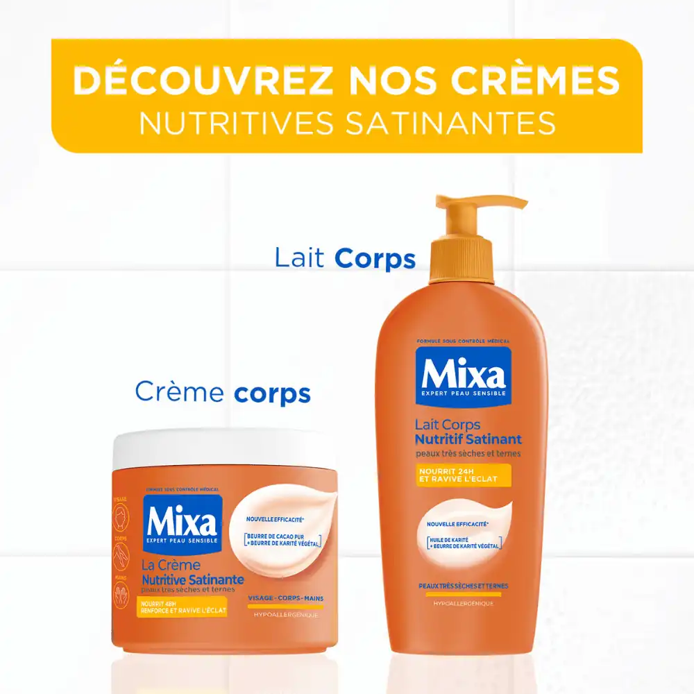Mixa Crème Nutritive Satinante Multi-Usage Peaux Très Sèches