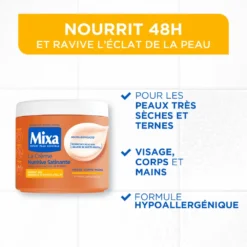 Mixa Crème Nutritive Satinante Multi-Usage Peaux Très Sèches
