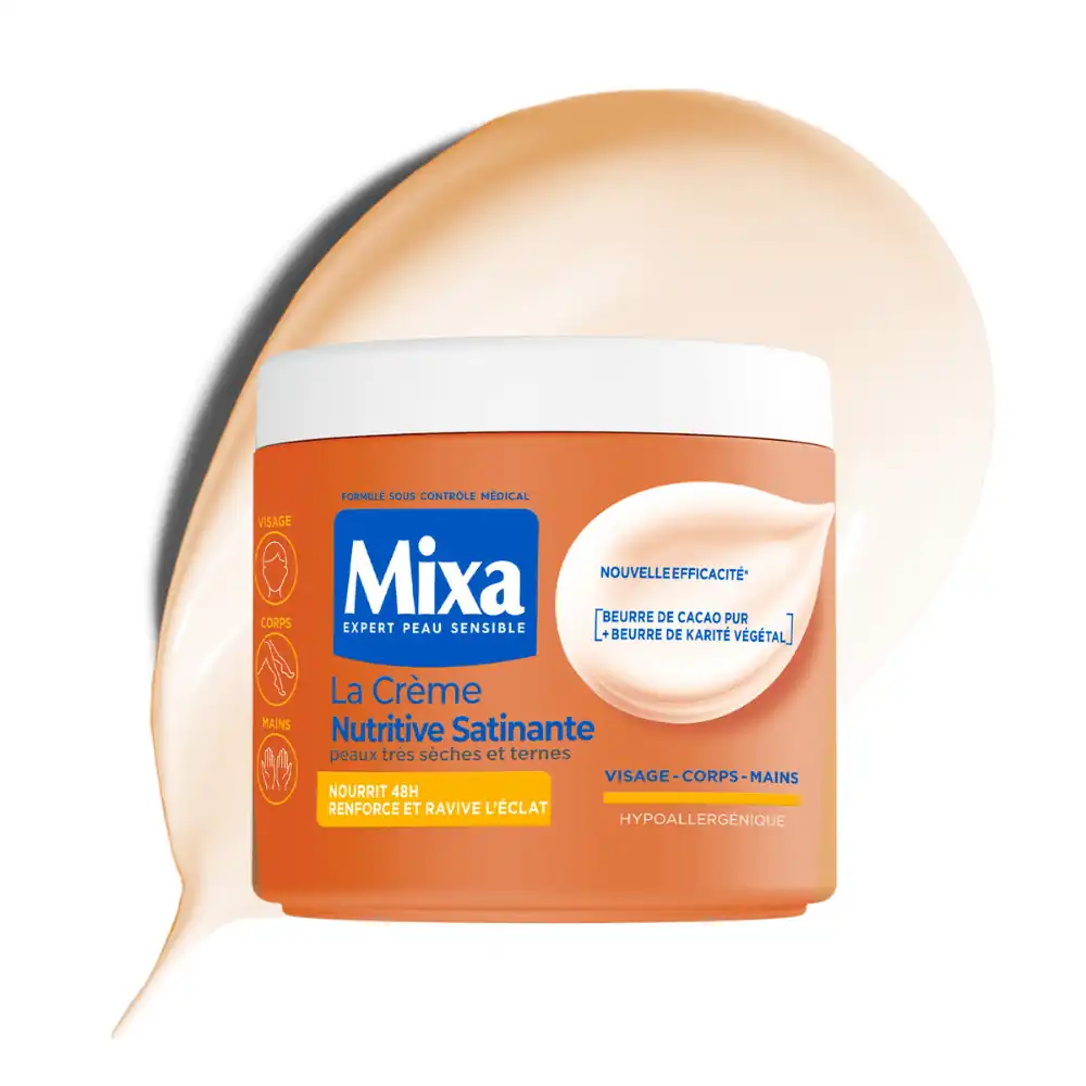 Mixa Crème Nutritive Satinante Multi-Usage Peaux Très Sèches