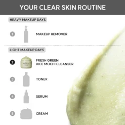 Arencia Fresh Green Rice Mochi Cleanser 120g – Image 8