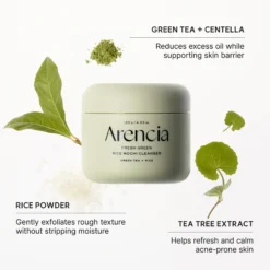 Arencia Fresh Green Rice Mochi Cleanser 120g – Image 6