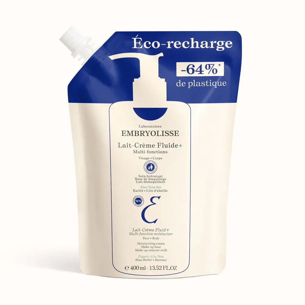 Embryolisse Éco-Recharge Lait-Crème Fluide+ 6-en-1 Doypack 400ml