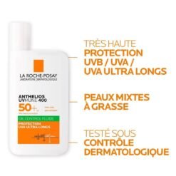 La Roche-Posay Anthelios Oil Control Gel-Crème SPF50+ Mexoryl 400 Airlicium Peau Grasse 50ml – Image 5