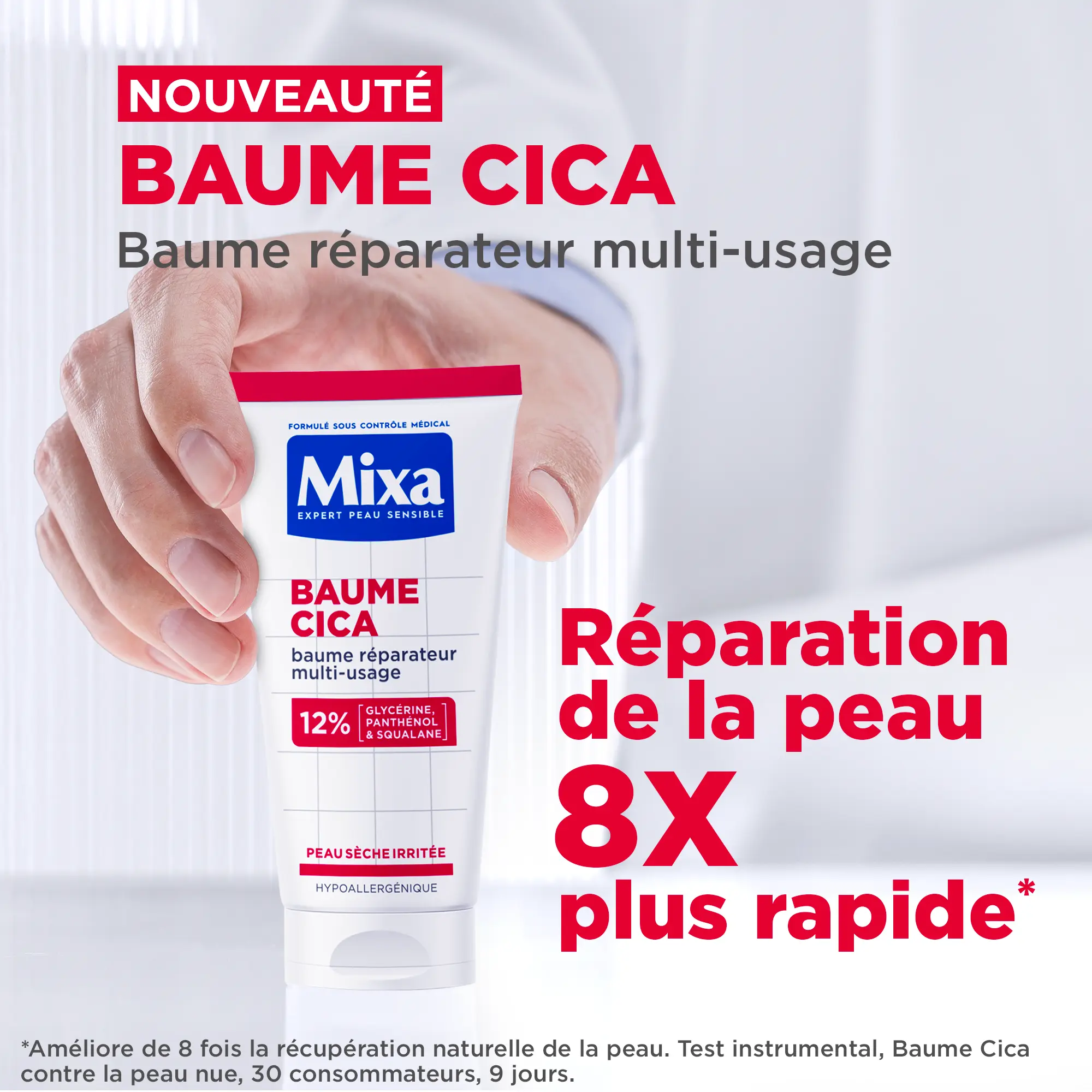 Mixa Balm Cica+ Baume Réparateur Multifonctionnel Peaux Sèches 50ml – Image 2