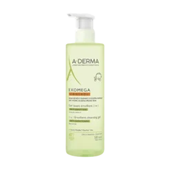 A-Derma Exomega Control Gel Lavant Émollient 2en1 Anti-Grattage 500ml