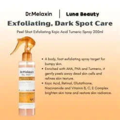 Dr. Melaxin Peel Shot Keratin Care Kojic Acid Turmeric Spray 200ml – Image 5