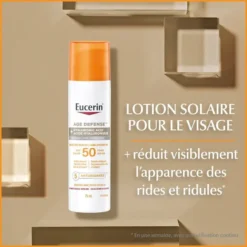 Eucerin Sun Défense Âge Lotion Solaire Visage SPF50 AH 5 AOX Shield 75ml – Image 2