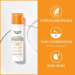 Eucerin Sun Défense Âge Lotion Solaire Visage SPF50 AH 5 AOX Shield 75ml – Image 4