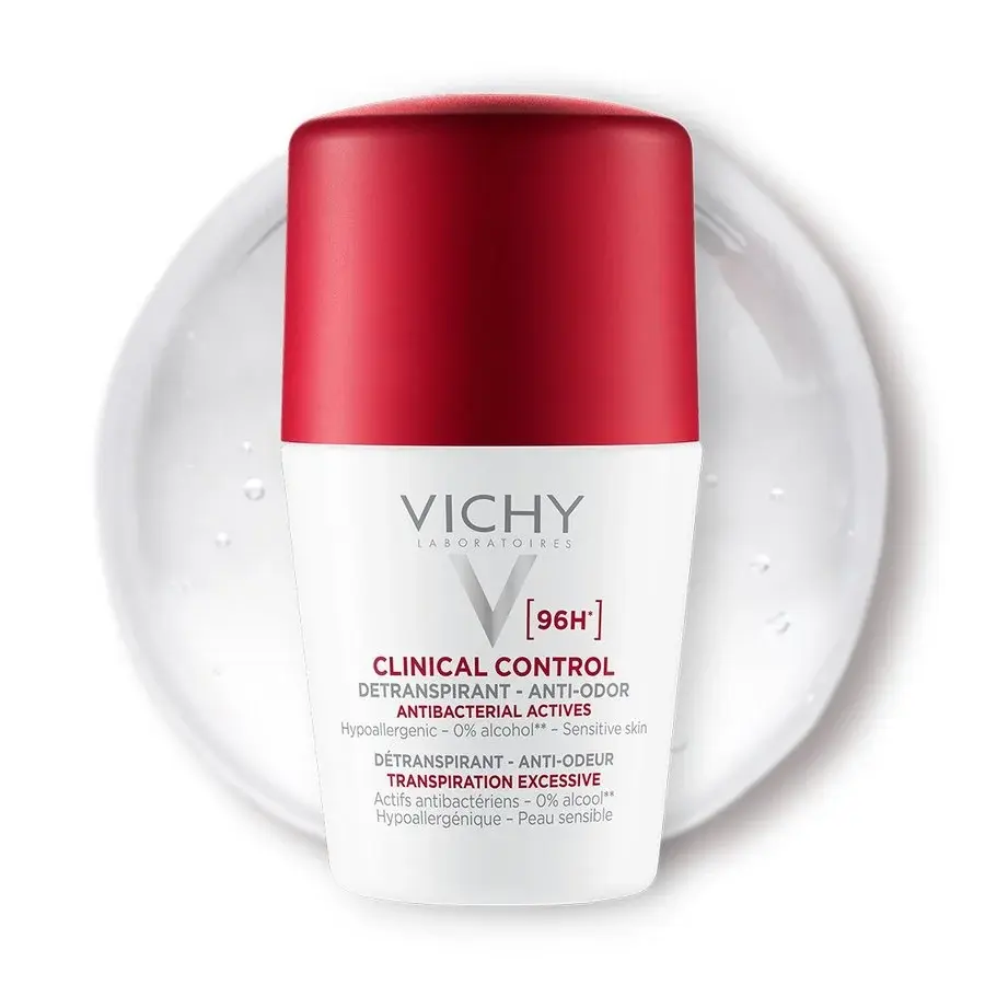 Vichy Clinical Control 96H Détranspirant Bille Zinc PCA Perlite 50ml – Image 3