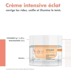 Avène Vitamin Activ Cg Crème Intensive Éclat Vit C 1,8% Niacinamide 6% 50ml – Image 3