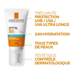 La Roche-Posay Anthelios UVMune 400 Crème Hydratante Mexoryl 400 SPF50+ 50ml – Image 3
