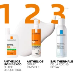 La Roche-Posay Anthelios Oil Control Gel-Crème SPF50+ Mexoryl 400 Airlicium Peau Grasse 50ml – Image 6
