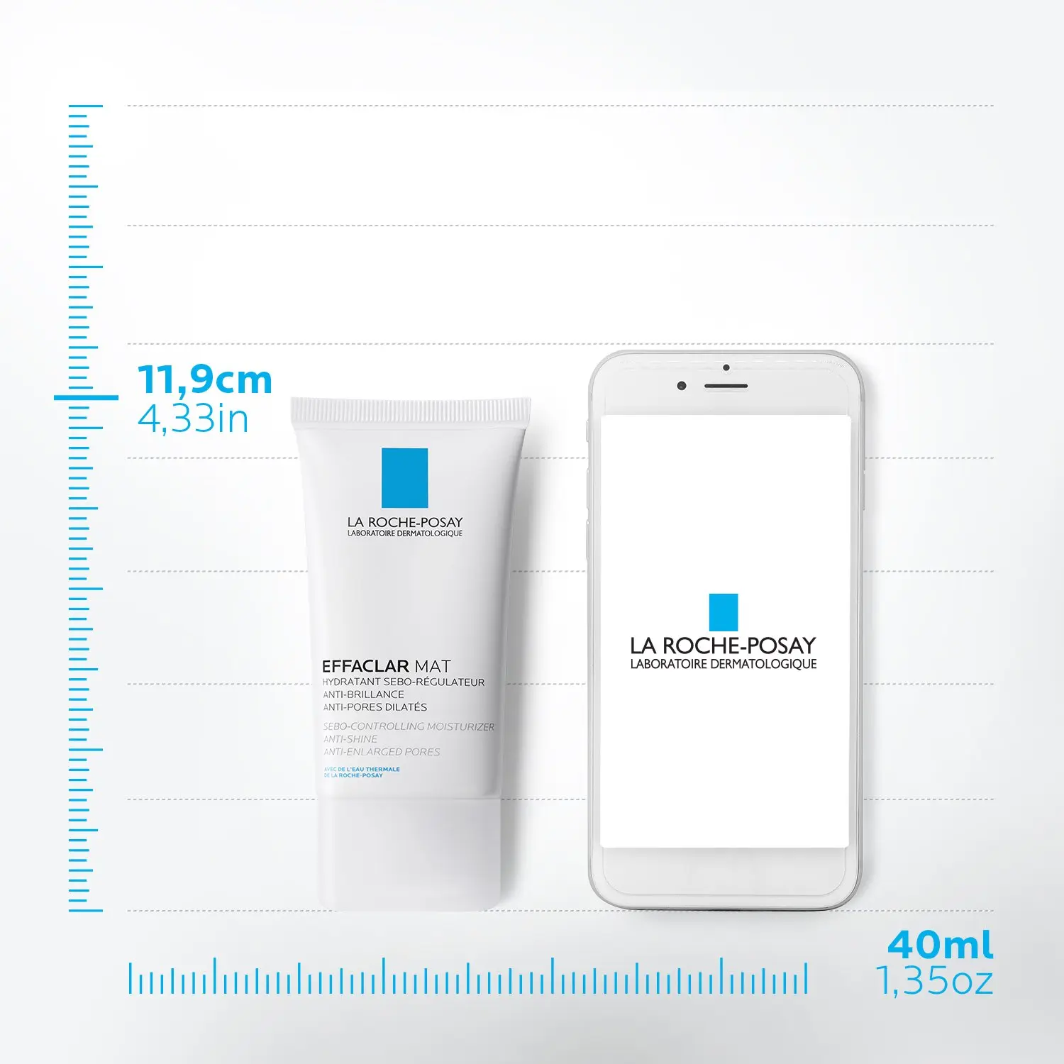 La Roche-Posay Effaclar Mat Crème Hydratante Sébo-Régulatrice Sebulyse Peau Grasse 40ml – Image 4