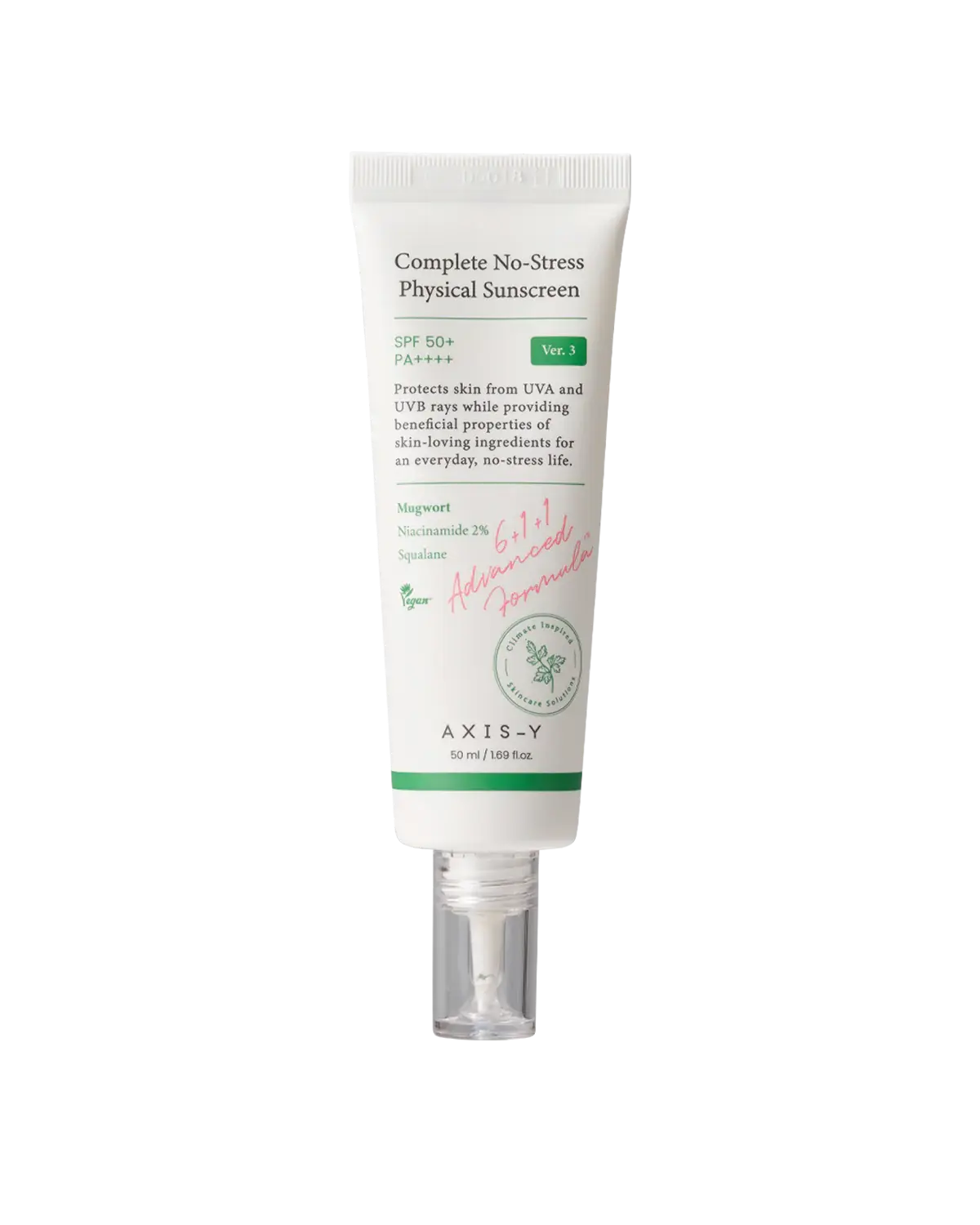 Axis-Y Complete No-Stress Physical Sunscreen V.3 SPF 50+ PA++++ 50ml