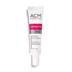 ACM Dépiwhite Gel Contour des Yeux Anti-Cernes Anti-Poches Chrysine Peptides 15ml