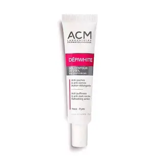 ACM Dépiwhite Gel Contour des Yeux Anti-Cernes Anti-Poches Chrysine Peptides 15ml