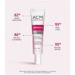 ACM Dépiwhite Gel Contour des Yeux Anti-Cernes Anti-Poches Chrysine Peptides 15ml – Image 3