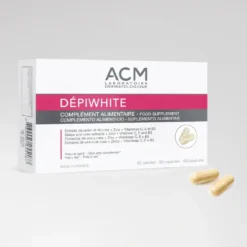 ACM Dépiwhite Complément Alimentaire Anti-Taches Extrait Rose Raisin Zinc Vit C 60 gélules