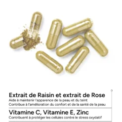 ACM Dépiwhite Complément Alimentaire Anti-Taches Extrait Rose Raisin Zinc Vit C 60 gélules – Image 4