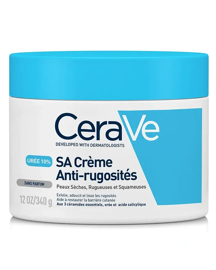 CeraVe SA Crème Anti-Rugosités Urée 10% Acide Salicylique 3 Céramides Kératose Pilaire 177ml