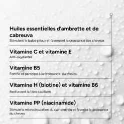 ACM Novophane Reactional Lotion Anti-Chute Stress Fatigue Post-Partum HE Ambrette Cabreuva 100ml – Image 3