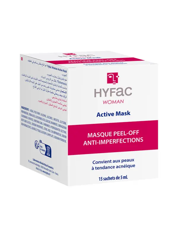 MRC Active Mask Masque Peel-Off Acne Femme Adulte Myo-Inositol Extremosio 15 Sachets 5ml
