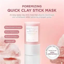SKIN1004 Poremizing Quick Clay Stick Mask 5 Argiles Centella Haricot Rouge 27g – Image 2