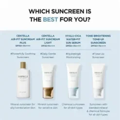 SKIN1004 Hyalu-Cica Water-Fit Sun Serum SPF50 Centella AH Baby Green Complex 50ml – Image 4